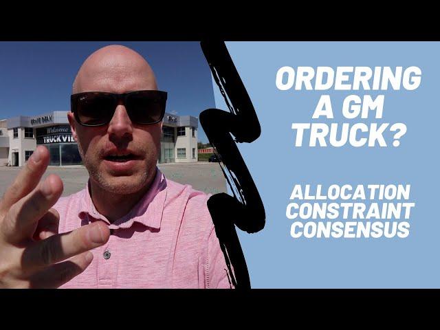 Ordering a GM Truck? 3 Dealer Terms you need to understand