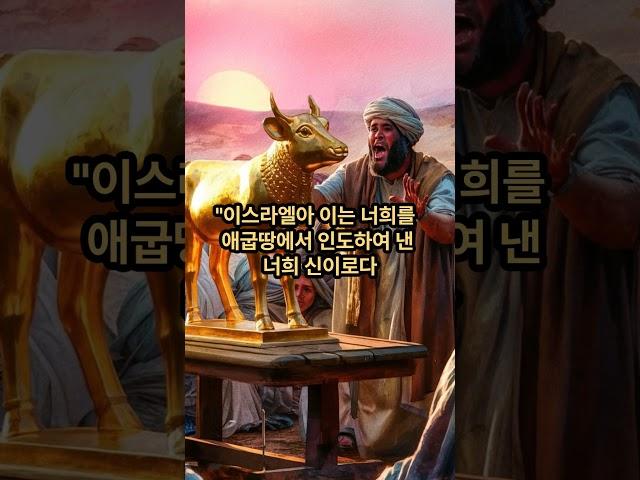 계명을 받으러간 모세와 우상숭배하는 백성들  #성경이야기 #모세 #시내산 #십계명 #송아지우상 #우상숭배 #하나님의진노 #마귀의유혹 #늘깨어있으라
