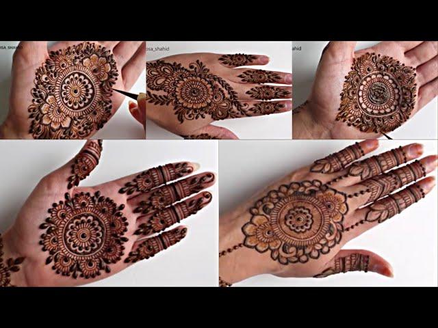 Top 5 Mandala Henna Designs in 5 minutes | Simple Easy Mehendi designs 2019