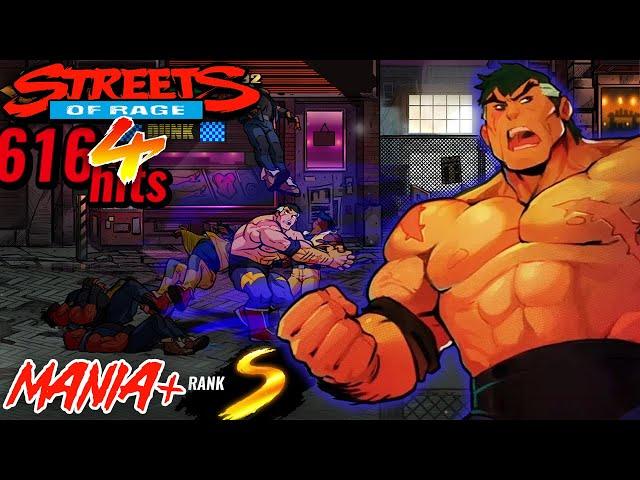 【4K】Streets of Rage 4 - Mania+ S-Rank 1CC (Max)