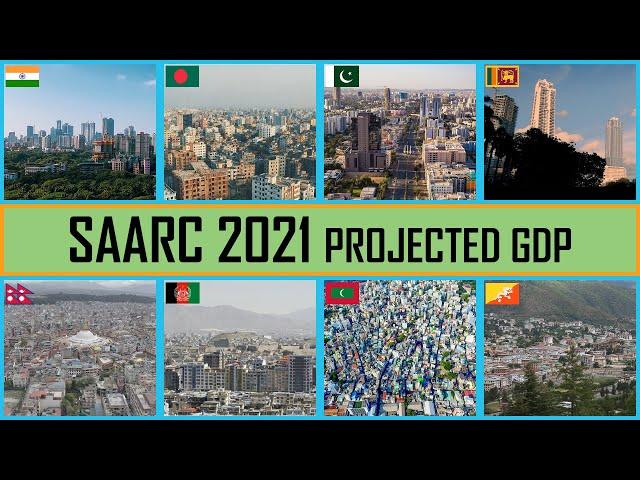 Indian Sub-Continent Biggest Economy | SAARC 2021 Economy - Projected GDP | South Asia