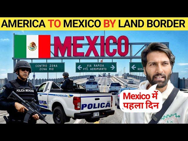 CROSSING LAND BORDER FROM AMERICA TO MEXICO , USA MExico Donkey Border