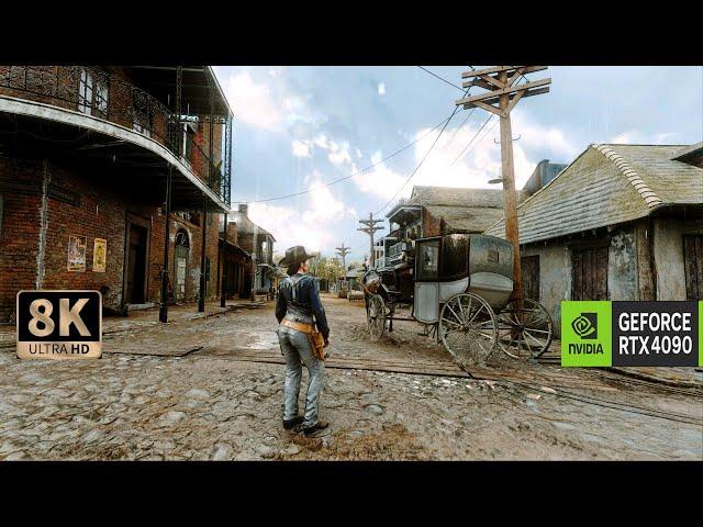 RDR2 Hyper-Real Graphics - Ultra-Realistic Rain and Weather Mods 8K on RTX 4090!