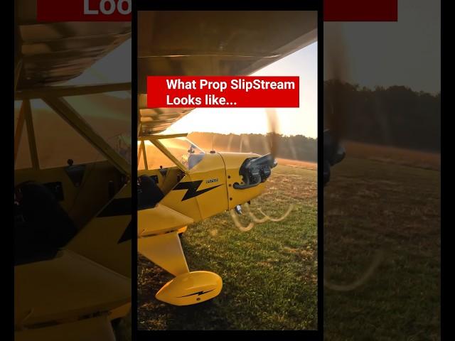 What is that? Prop slipstream! Visual representation #aviation #flying #pilot #aviator #shorts #fly