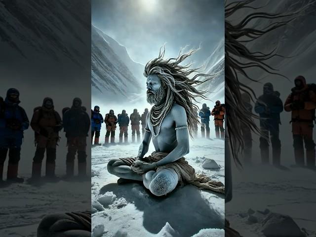 meditation in Himalaya Unbelievable power  by Naga Sadhu #shorts #ai #meditation