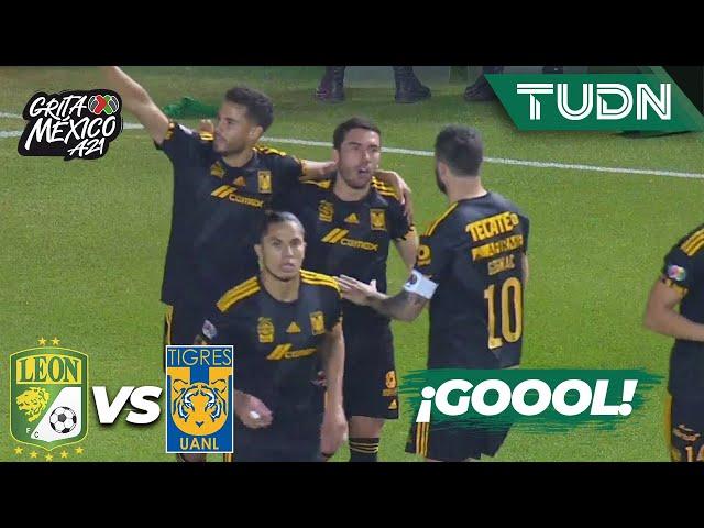 ¡EMPATAN! Gol de Diego Reyes para Tigres | León 1-1 Tigres | Grita México AP2021 Semis | TUDN