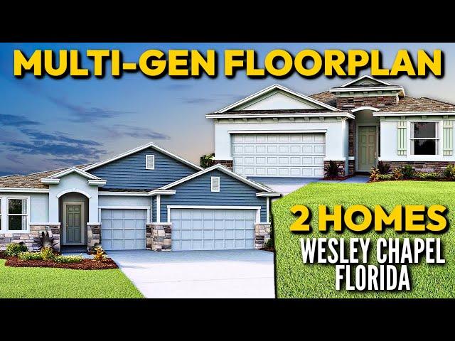 Inside 2 Tampa Affordable NEW CONSTRUCTION HOMES For Sale In Wesley Chapel FL with MULTI-GEN LIVING!