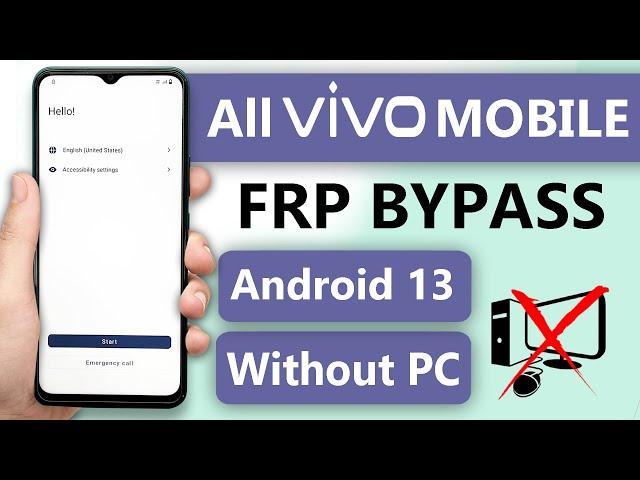 New Security 2024 - All Vivo Android 13 Frp Bypass | All Vivo Android 13 Gmail/Google Account Bypass