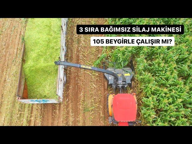 3 Sıra Bağımsız Silaj Makinesi 105 Beygirle Çalışır mı?