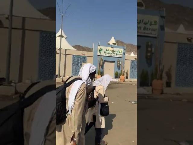 A walk on Al Jawhara  street Main Street of Mina camps ! Hajj series part 16