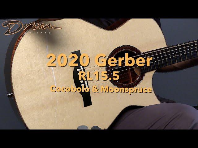 Dream Guitars - 2020 Gerber RL15.5, Cocobolo & Moonspruce #guitardemo #acousticguitar