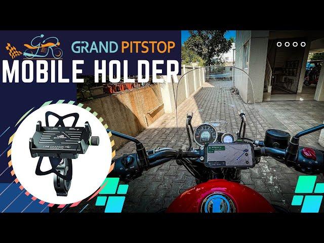 GrandPitstop Mobile Holder | Easy Installation | Best Mobile Holder For Bike