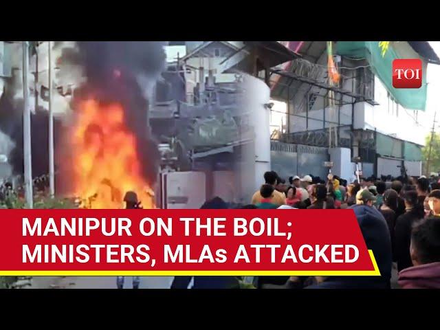 Manipur: Protesters Defy Curfew, Violence Outside CM House; Ministers, MLAs Attacked In Imphal