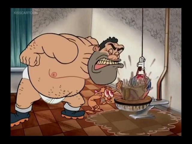 Ren And Stimpy Fixes Toilet