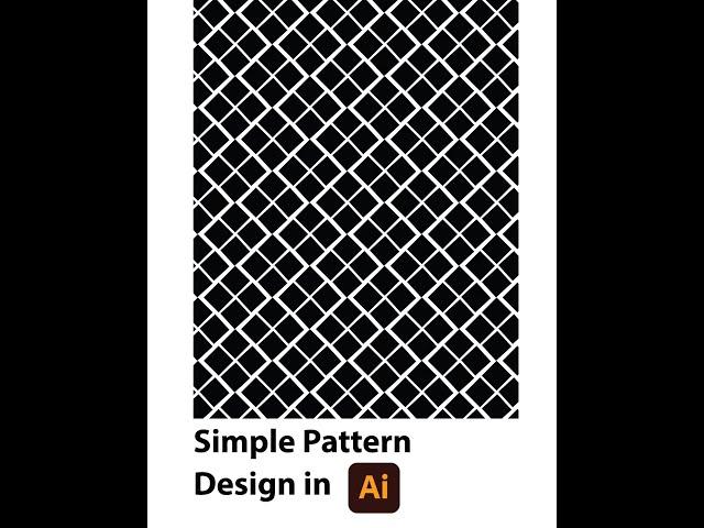 Simple Pattern Design in illustrator | #illustrator #ai    Shorts #Pattern Design