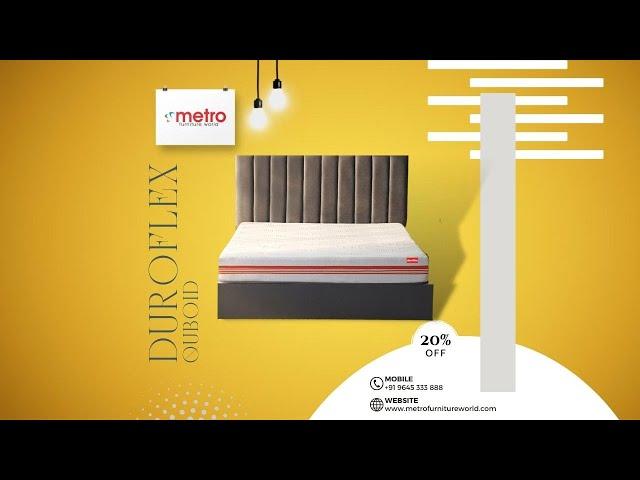 Metro Furniture World | Quboid Qube Cell Technology Mattress | Best Affordable Price | 20% OFF