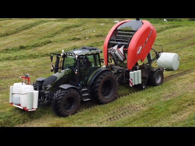 Slåtten 2024 | Slåing, raking, pressing | Valtra