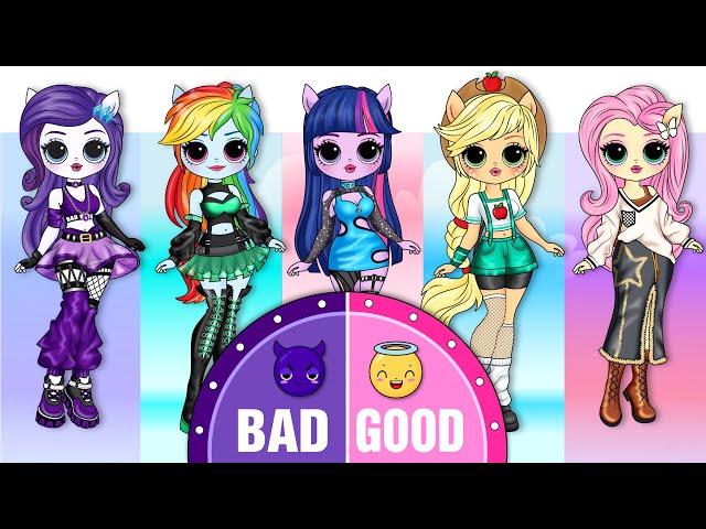 GOOD or BAD GIRL? MLP Twilight Sparkle & Friends | DIYs Paper Doll & Craft