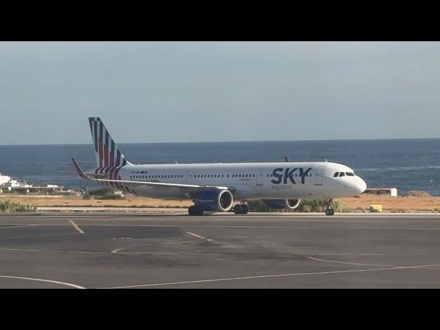 Sky Express Business Class | Airbus A321Neo | Flight GQ211 Heraklion - Athens