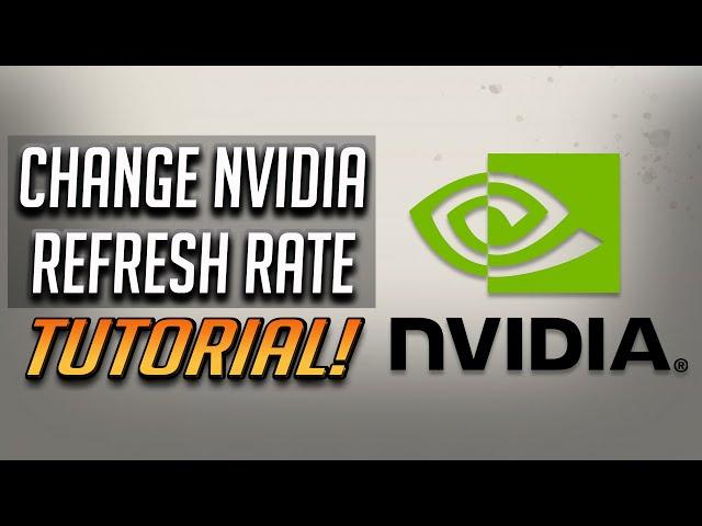 How to Change Screen Refresh Rate With NVIDIA Control Panel - Fix 144Hz Showing 60Hz Tutorial