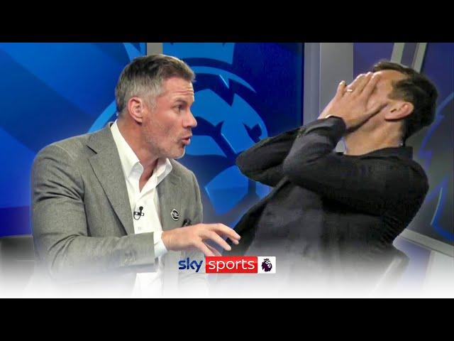 Carragher and Neville ARGUE over Man City's formation 