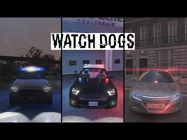 Evolution of EMERGENCY VEHICLES in WATCH DOGS games (2014-2020)