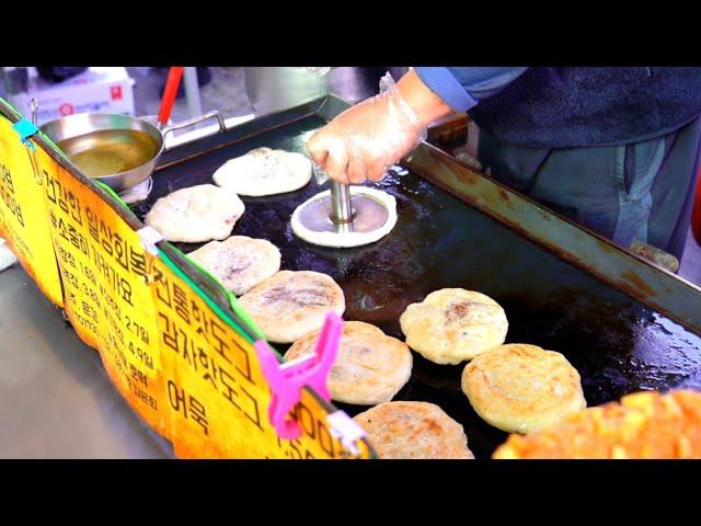 1500 sold out! Hotteok of 40 years old memories! / korean street food