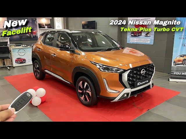 New Nissan Magnite Facelift Tekna Plus Turbo CVT 2024 Price & Features ️ Magnite Facelift 2024 !!