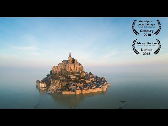 Mont Saint Michel from a drone.