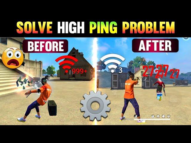 How To Solve 999+ Network Problem Free Fire  || How To Fix Network Problem || 999+ Ping Problem