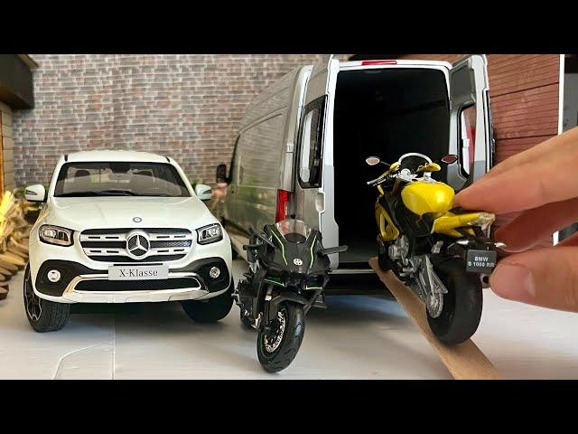 Mercedes-Benz Sprinter and Mercedes X-Class Pickup Are Working Together | Rare Diecast Model Cars