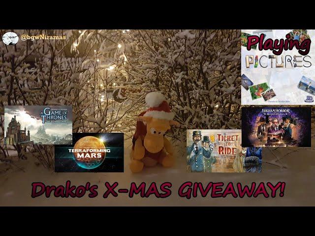 Drako's X-Mas Giveaway! + Playing Pictures with the Chat!
