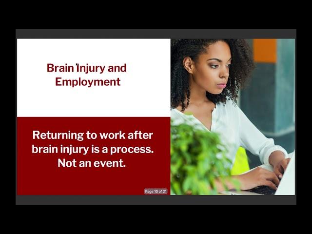 Brain Injury and Employment