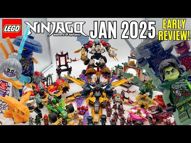 LEGO Ninjago January 2025 MEGAREVIEW: All Sets & Minifigs! Morro, Jay, Combo Mech, and MORE!