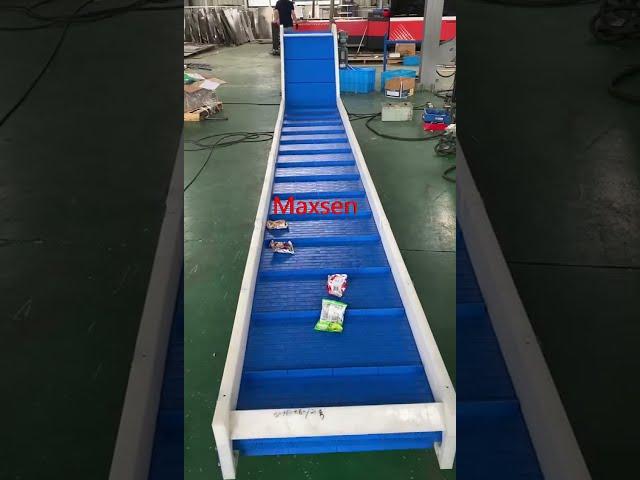 Maxsen PP food grade plastic modular belting conveyor with color powder painting frame support