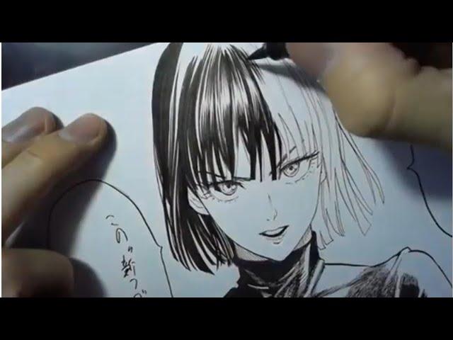 Yusuke Murata Live drawing Fubuki One Punch Man #51