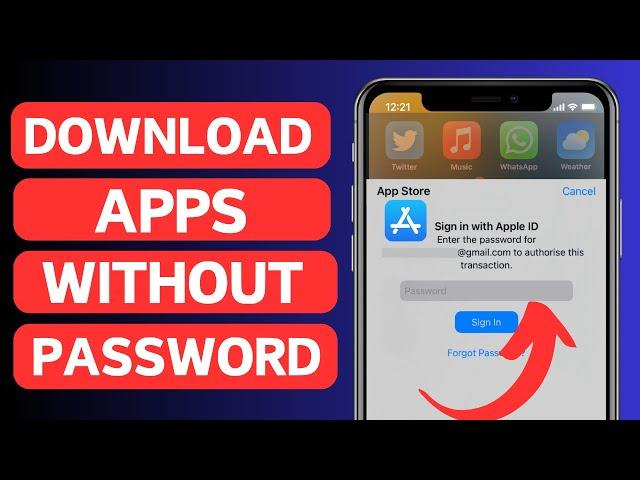 How to Download/Install Apps Without Apple ID Account Password /Apple Store/iPhone /iPad/iOS 17/2024