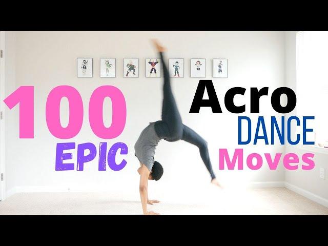 100 Epic Acro Dance Moves...how many can you do? #dancerchallenge