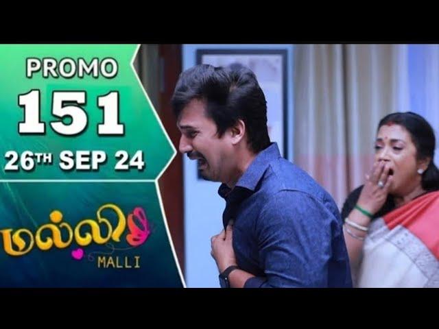 Malli Serial | Promo Today Episode 26th September 2024 | 151 Promo | Vijay Malli | Today Review