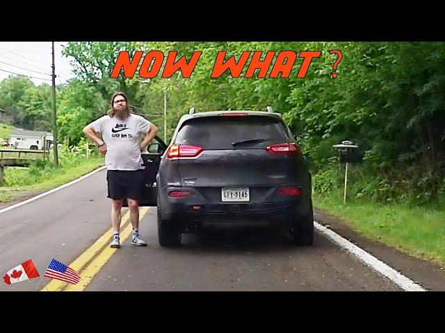 DUDE BLOCKS THE ROAD AND CALLS HIS FATHER TO ROAD RAGE