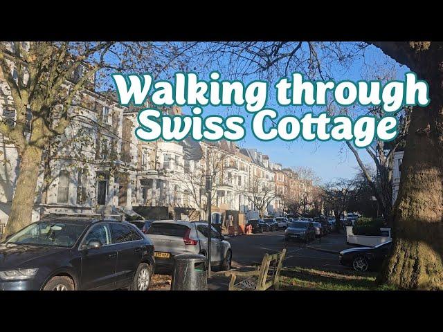 Swiss Cottage Walking Tour | Early Morning Walks in London winter time 2024.