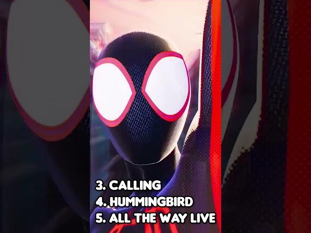 TOP 5 ACROSS THE SPIDERVERSE SONGS