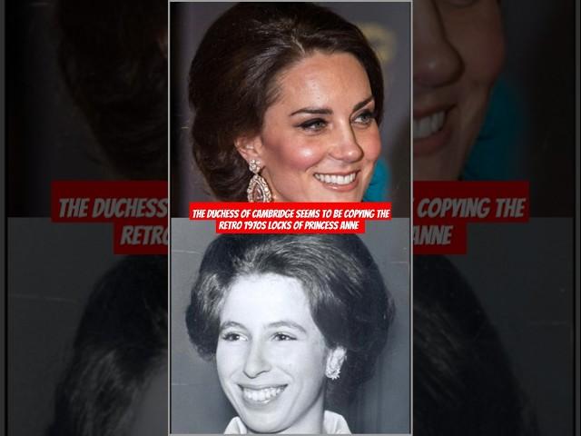 The Duchess of Cambridge seems to be copying the retro 1970s locks of Princess Anne   #meghan