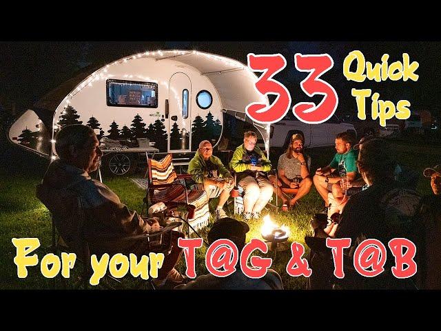 33 Quick Tips for your TAG or TAB Trailer!