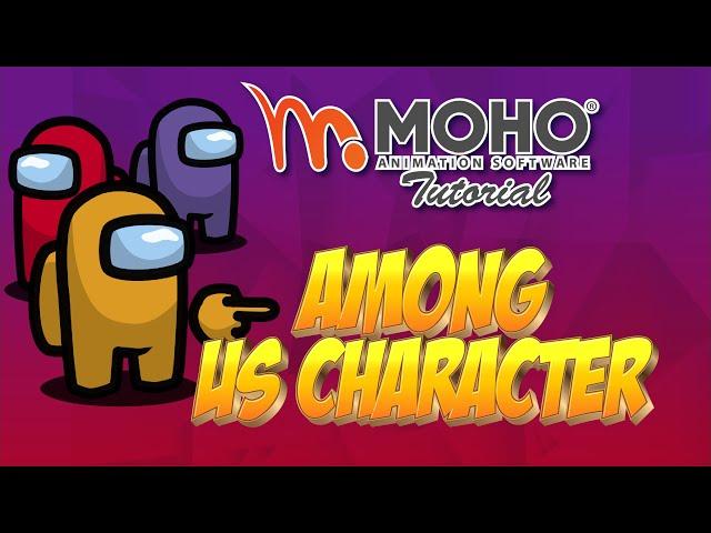 How to make an Among Us character in MOHO or Anime Studio.