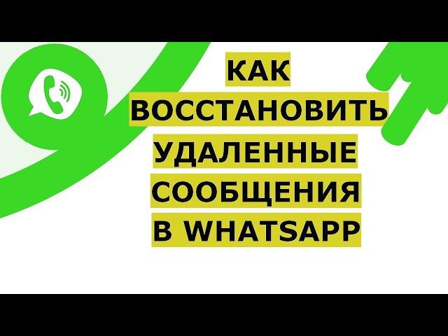 Как восстановить удаленные сообщения в Ватсапе. Восстановить переписку, чаты, фото и видео WhatsApp