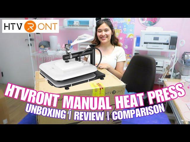 NEW HTVRONT MANUAL HEAT PRESS ︎ | UNBOXING, REVIEW, PRESS TEST