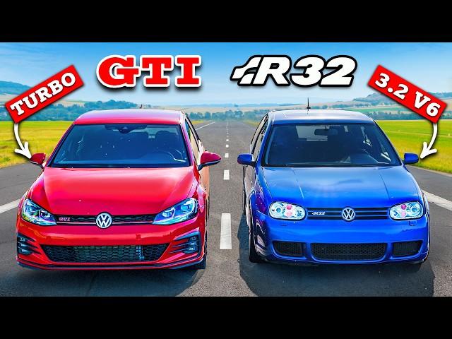 Golf GTI vs R32: DRAG RACE