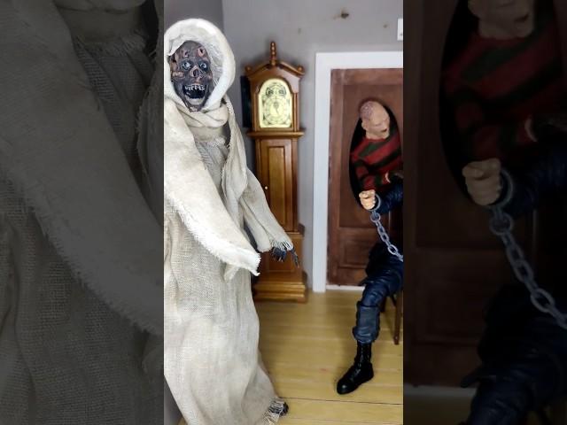 Scary haunted neca figures setup for you