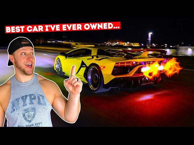 WHAT A $17,000 F1 EXHAUST AND FIRE TUNE DOES TO A V12 AVENTADOR SVJ!!! *BEST SOUNDING CAR EVER*